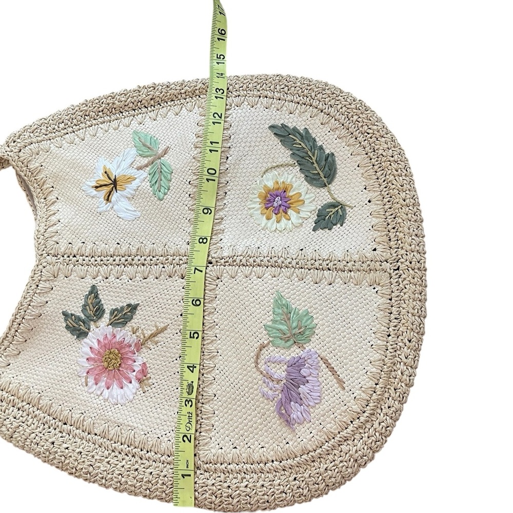 VINTAGE LIZ CLAIBORNE Spring Floral Shoulder Bag Purse - Picture 16 of 16